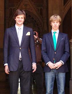 die Prinzen Ernst August und Christian von Hannover